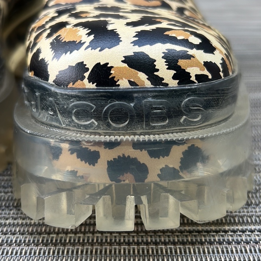 🎯Marc Jacobs The Stomper Boot Brown Black Leopard Multi EU37 US7 - Picture 10 of 14